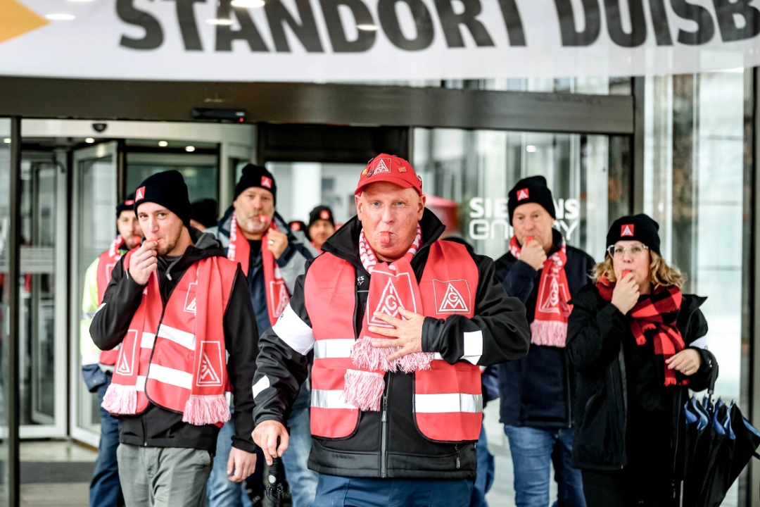 Warnstreik Siemens Energy Duibsurg 