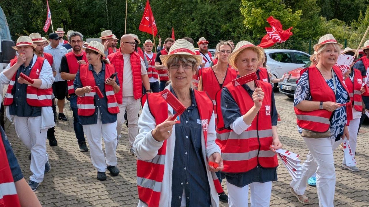 2025-07-15 zweiter Warnstreik bei dbl Böge