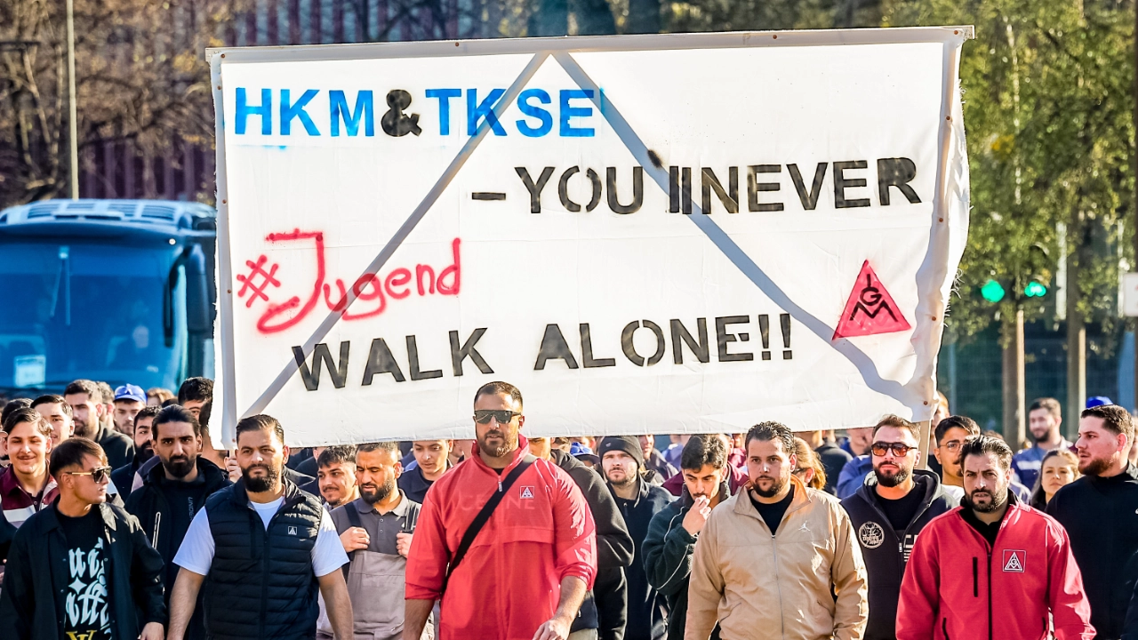 Die Jugend von TKSE bei der HKM Kundgebung am 04.04.2025