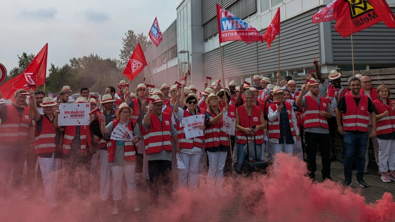 2025-07-15 zweiter Warnstreik bei dbl Böge