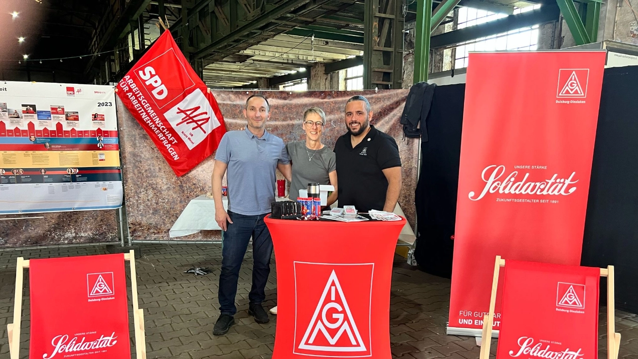 1. Mai Dinslaken – IG Metall Stand