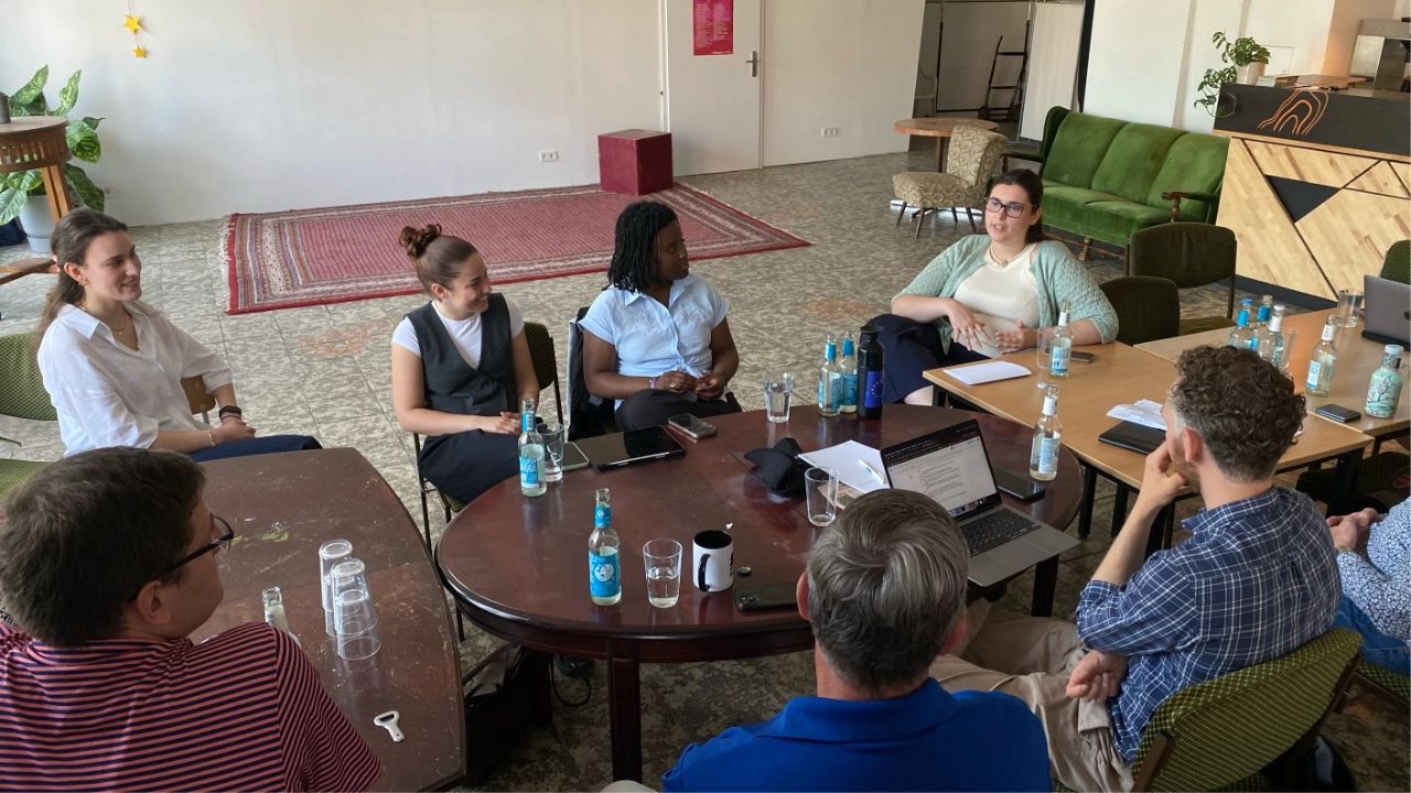 Junge IG Metall trifft US Delegation - Diskussion
