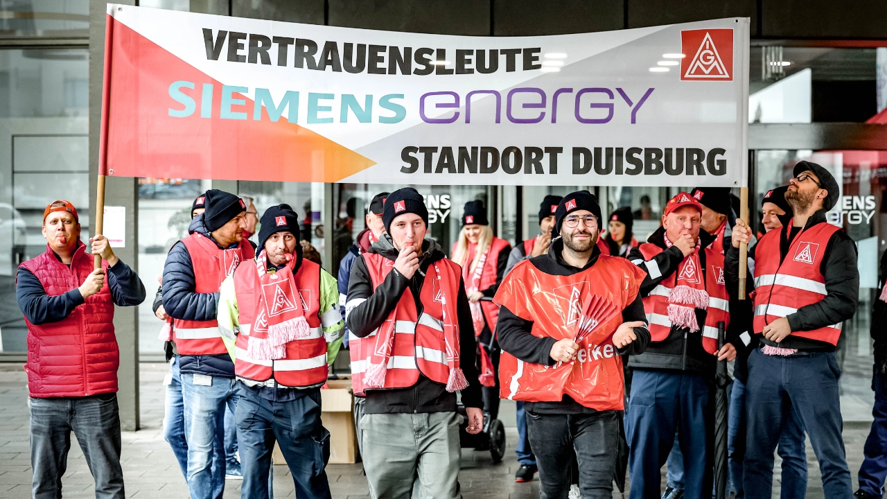 Siemens Energy Duisburg Warnstreik 2024