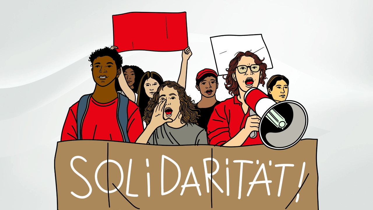 Illustration zur Solidar-Gemeinschaft IG Metall