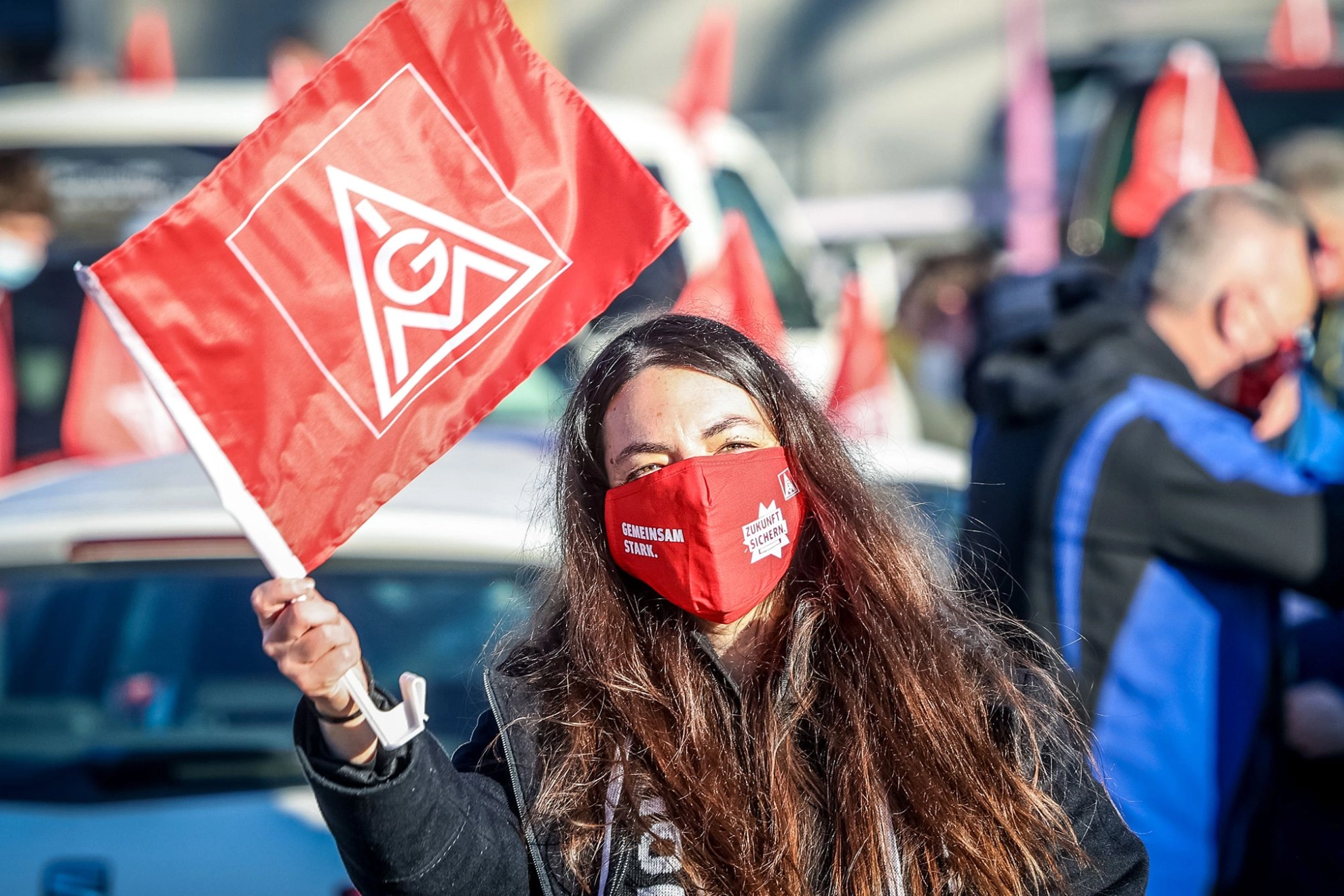 Warnstreikaktion Autokino Siegen 