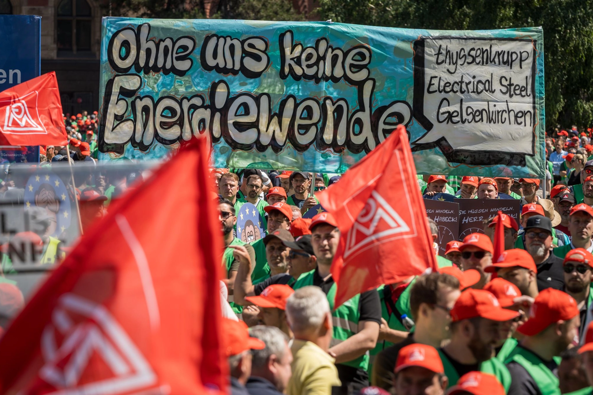 Stahl-Aktionstag am 14.6.2023 in Duisburg