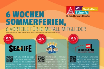 Vergünstigungen für IG Metall Mitglieder