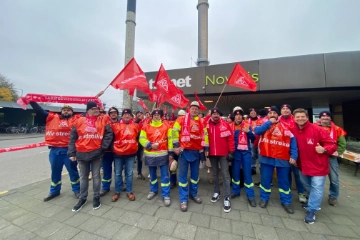 Erfolgreicher Warnstreik in Voerde bei Novelis