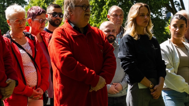 2025-05-08 Kranzniederlegung am Walsumer Friedhof
