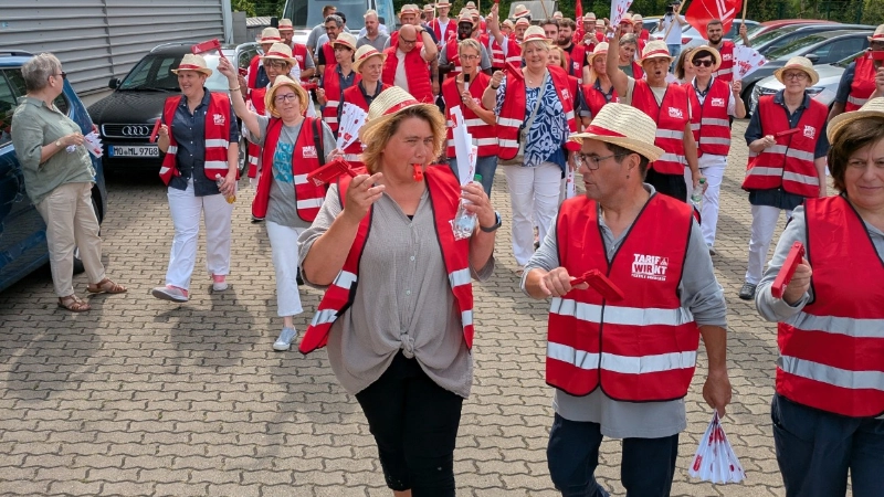 2025-07-15 zweiter Warnstreik bei dbl Böge