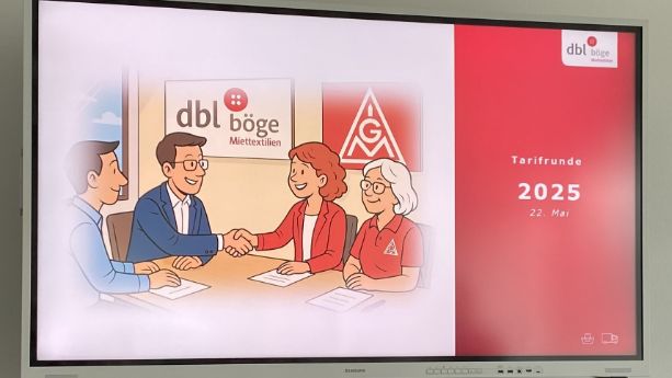 dbl Böge Bildschirm Tarifrunde 2025