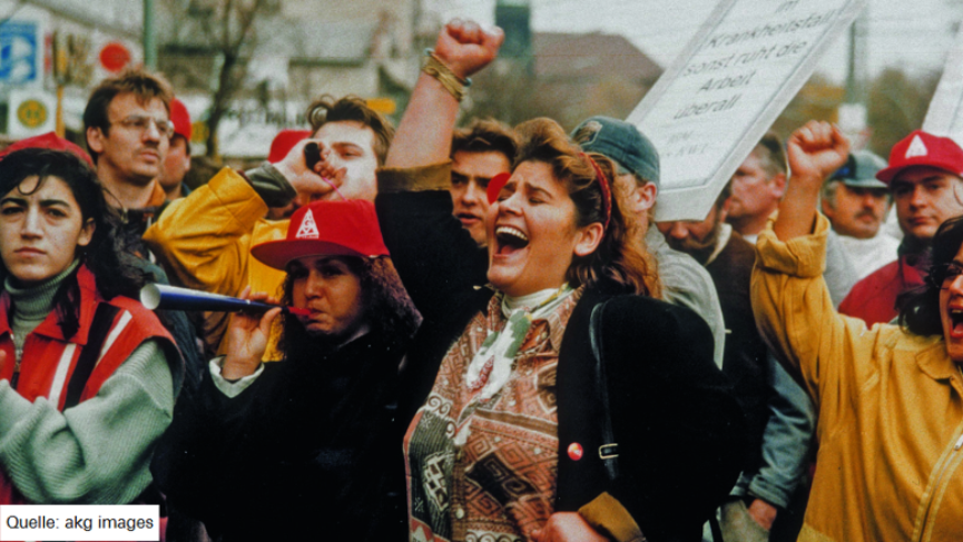 Streikandrohung der IG-Metall / Foto 1996