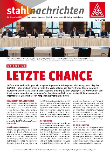 Flugblatt Stahltarifrunde #5