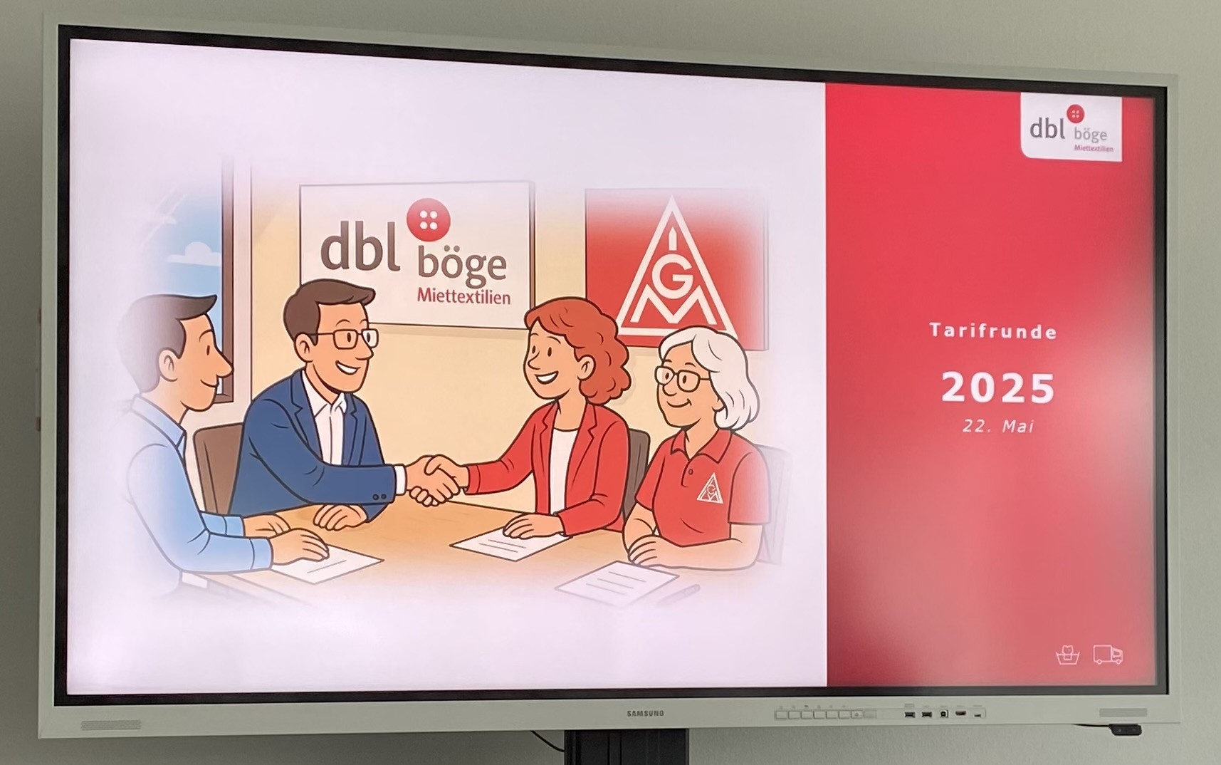 dbl Böge Bildschirm Tarifrunde 2025