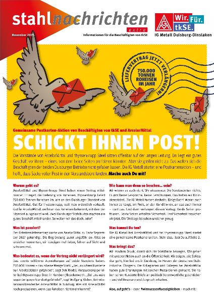 Stahlnachrichten thyssenkrupp Steel Europe